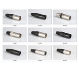 3pin XLR Male Female Cannon Plug Nickel Cable Connector