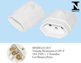 Inmetro Approved Brazilian Removable Socket with Hook Hole (1031)