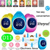 IP67 Waterproof GPS Tracking Watch for Children with Geo-Fence D11