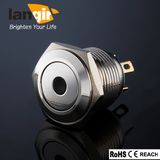 Ls16 Waterproof Flat Nickel Plated Brass DOT Momentary Push Button Switch