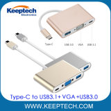 Factory Wholesale Type-C to VGA USB3.0 Adapter with Pd Charging Port