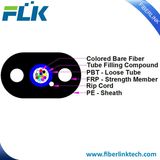 1-12 Fibers/Cores/FTTH Flat Fiber Optic/Optical Drop Cable with Rip Cord