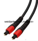 New Dual Color Moulded Audio Toslink Cable (WD17-011)