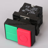 Square Push Button Switch, Red, Green Color