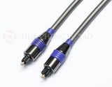 Blue Color Metal Toslink Optical Fiber Audio Cable