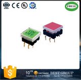 High Quality 12*12mm Small Square Momentary Tact Switch with LED, SMD Tactile Switch