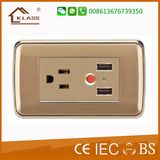 5V 2.1A Us USB Wall Socket and Plug