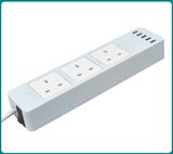 British 3 Outlets with 5*5V USB Port Extension Socket, Mi Power Strip