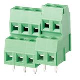 Wanjie Double Level PCB Screw/Rising Clamp Terminal Block (WJEK350B-3.5)