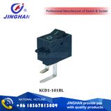 Kcd1-101bl Miniature Rocker Switch Black or White, on off Switch