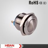 16mm Dia Domed Head 2 Pin Push Button Switch