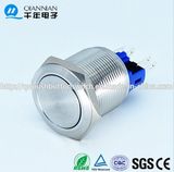 22mm 5A 250VDC Micro Flat Metal 4pin Push Button Switch (CE TUV REACH)