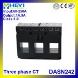 Heyi Three Phase Current Transformer Dasn242 60/5A - 250/5A 3 Phase Cts 3 in 1 Current Transformers