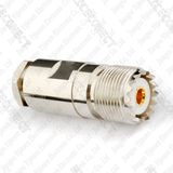 Pl259 UHF So239 Jack Female Clamp Connector Straight for LMR195 Rg58 Rg142 3D-Fb Cable
