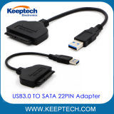 Popular Item USB3.0 to SATA 22pin Adapter Cable for 2.5 Inch HDD SSD