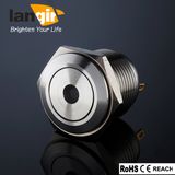 L22 Waterproof Flat Stainless Steel DOT Momentary Pushbutton Switch