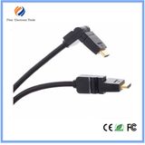 HDMI to HDMI 90/180/ 360 Degree HDMI Cable Gold Plated with Ethernet