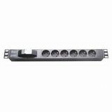 Power Distribution Unit, 6-Way Socket, 16A, 19-Inch 1u Network Cabinet Size of PDU