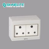 IP55 2 Gang 15A Waterproof South Africa Socket