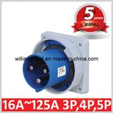 Cee IP67 2p+E 125A Industrial Built-in Power Plug