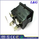 Power 19*13mm Micro Push Rocker Switch with Right PCB Terminals