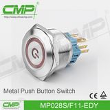 28mm Metal Push Button Switch with Power Light