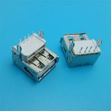 Plastic Core Thickening 90degree 4pin Straight USB Connector