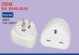 Grounding EU to UK Universal Travel Power Adapter