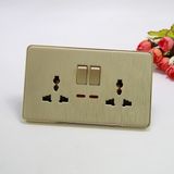 British Standard Two Gang Switched Muti-Functional Socket Universal 13A Socket