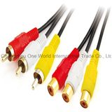 3 RCA Plug - 3 RCA Jacks Cable