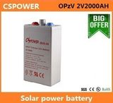 Ultra Long Life Opzv 2V2000ah Solar Battery UPS Battery Gel Battery Lead Acid Battery