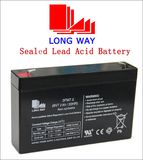 6V7.2ah Rechargeable VRLA Battery for Fire & Security System