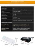 DC Fan Lamp Remote Switch with Light Dimmer Function