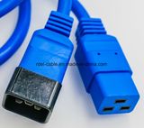 Blue Color 220V VDE Approval C19 to C20 Power Cord