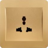 BS Approved Classic Design 1 Gang Mf Socket
