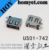 USB 2.0 Female Connector with DIP Mounting on Side (US01-742)