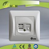 Hermano High Quality Switch Socket 1 Gang Tel Socket Data