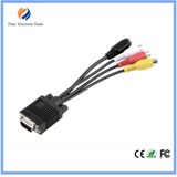 1.5m 3FT VGA to 3RCA Cable, AV to VGA, Video Cable