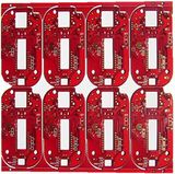 Quick Turn Rigid PCB with Red Solder Mask