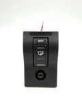 Splashproof Waterproof Rocker Switch Panel Black for Boat Marine