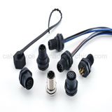 M12 4pin Female Waterproof Connector PCB Contacts Connector