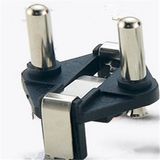4.8 Brass Schuko Plug Pin with Nickel Plating (HS-SP-003)