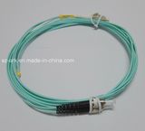 Fiber Patch Cord for LC-St Duplex Om3 Aqua Cable (6m)