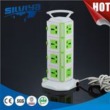 4 Tower Multi Power Socket with Overload Protection and USB