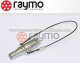 B Series Fng Straight Plug with Cable Collet and Lanyard Release 2 Pin Metal Connector