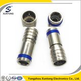 F Type Quick Connector RG6 Easy-Fit Waterproof Compression Connector