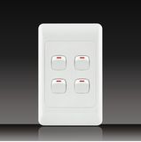 4gang Push Button Wall Switch (LGL-14-4)