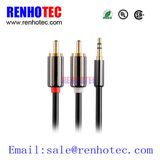 AV Computer Application 3.5mm to 2 RCA Male Plug Stereo Audio Cable