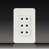 3 Gang 2 Pin Socket with Shutter (LGL-11-20)