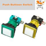 33*33mm Plastic Square LED Light Illuminated Push Button Switches